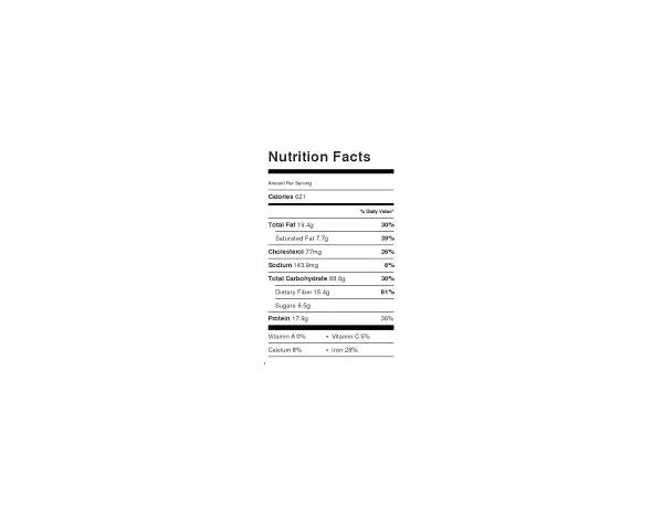 Sweet potatoe gnocchi nutrition facts