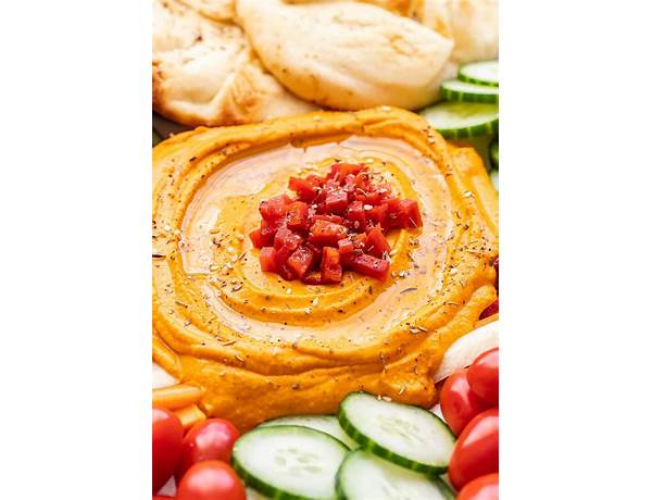 Sweet roasted red pepper hummus ingredients