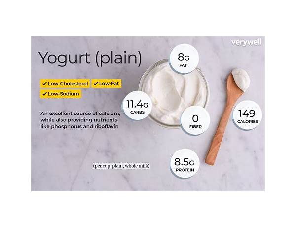 Sweetened plain yogurt food facts