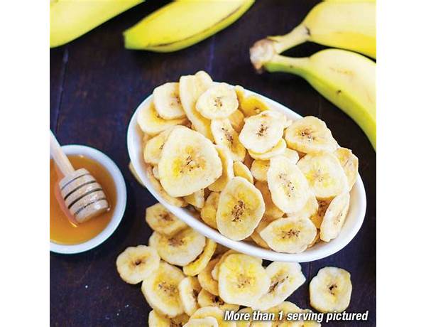 Sweetly coated banana chips food facts