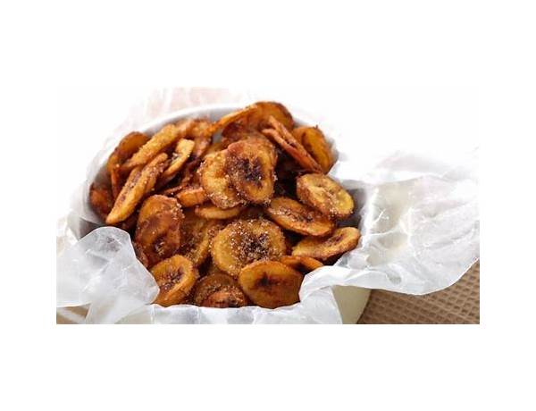 Sweetly coated banana chips ingredients