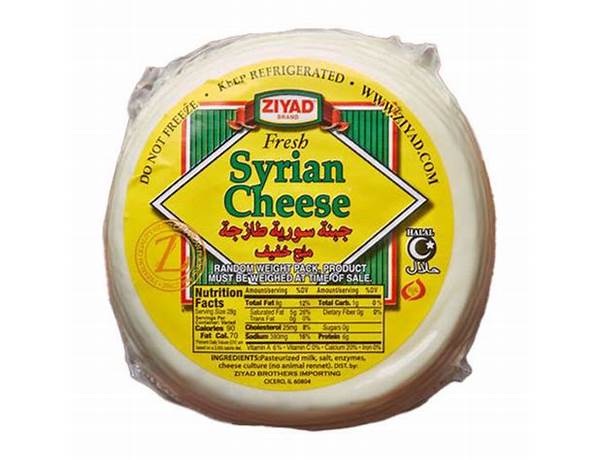 Syrian cheese ingredients