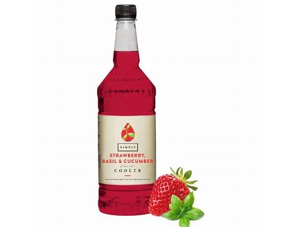 Syrup simply strawberry basil food facts