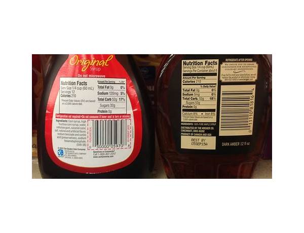 Table syrup ingredients