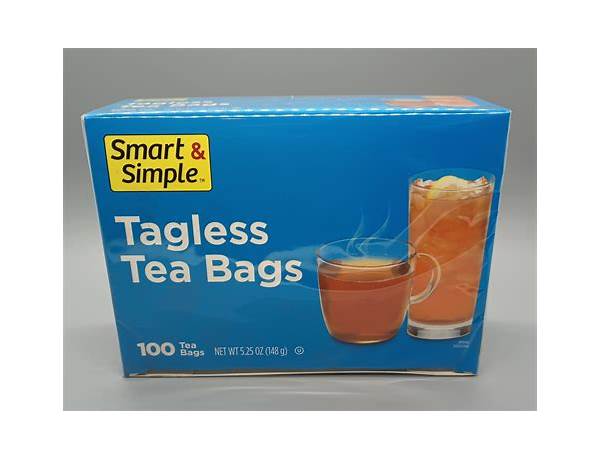 Tagless tea bags ingredients