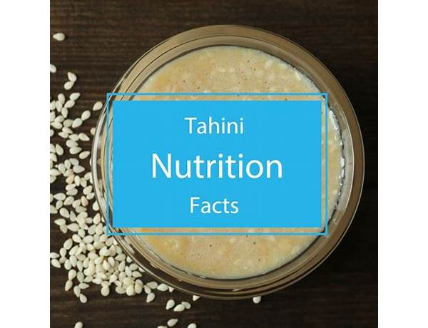 Tahini food facts