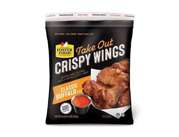 Take out crispy wings food facts