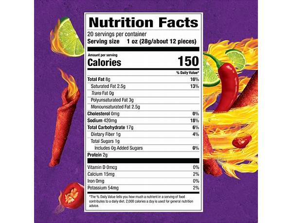 Takis crisps food facts