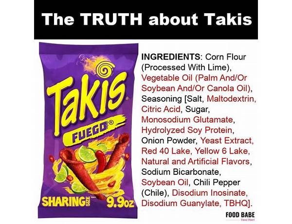 Takis hot nuts ingredients