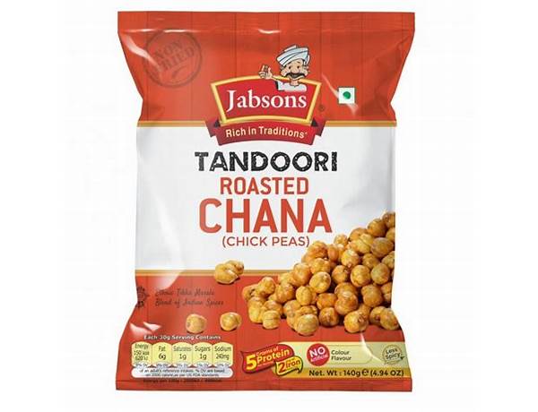 Tandoori roasted chana (chick peas) food facts