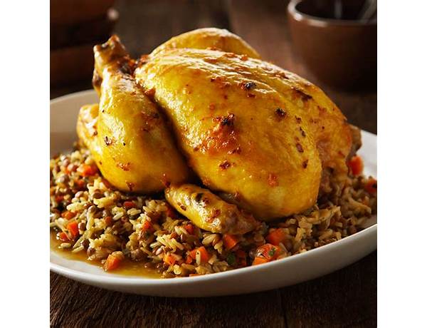 Tandoori seasoned chicken with brown rice food facts