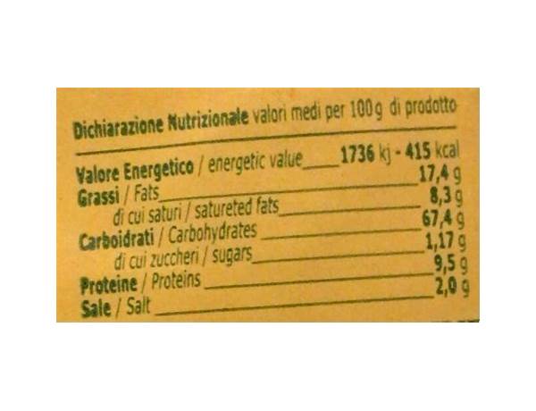 Taralli al finocchio - nutrition facts