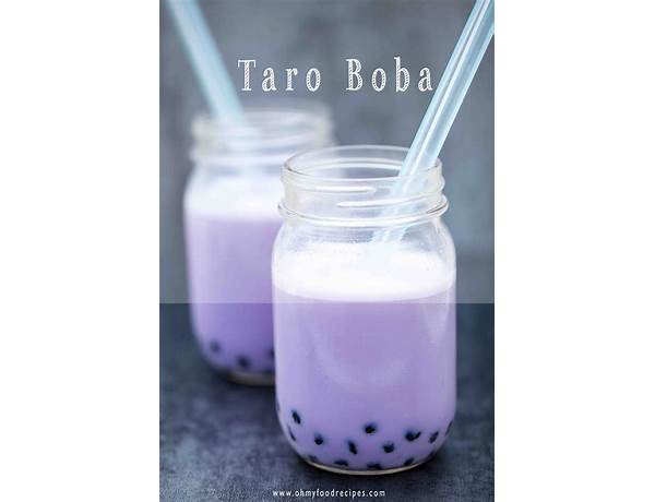 Taro flavored beverage drink food facts