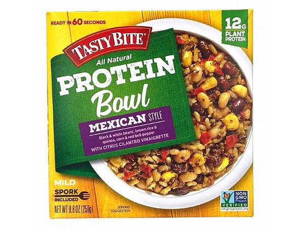 Tasty Bite Protein Bowl-Mexican Style, musical term