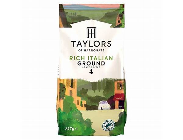 Taylors of harrogate rich italian ground coffee food facts