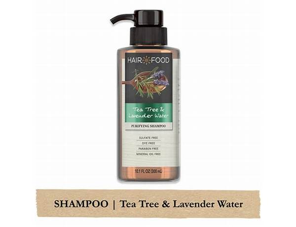 Tea tree shampoo food facts