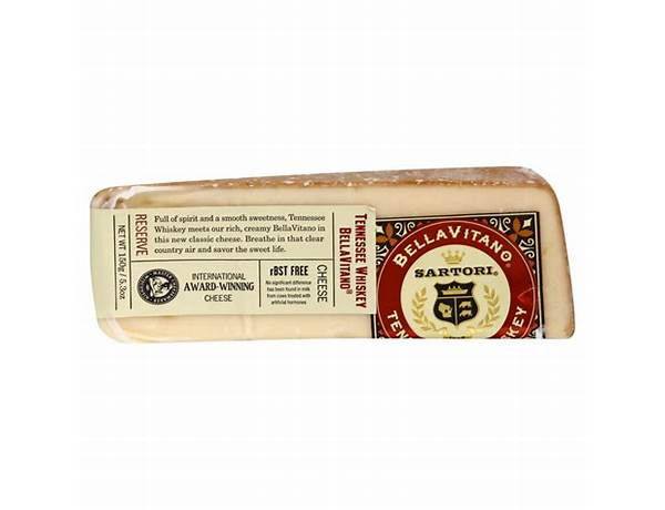Tennessee whiskey bellavitano cheese food facts