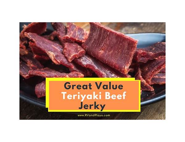 Teriyaki beef jerky food facts