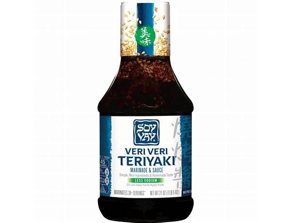 Teriyaki less sodium marinade & sauce food facts