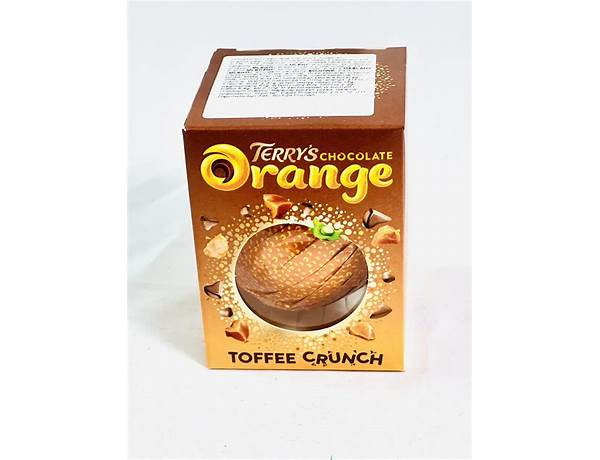 Terrys chocolate orange (toffee) food facts