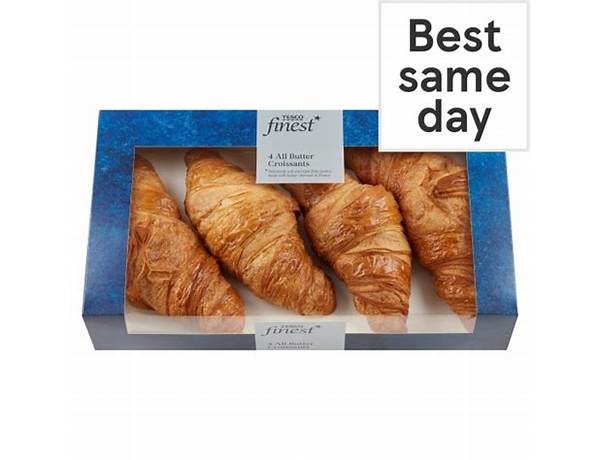 Tesco finest all butter croissant 4 pack ingredients