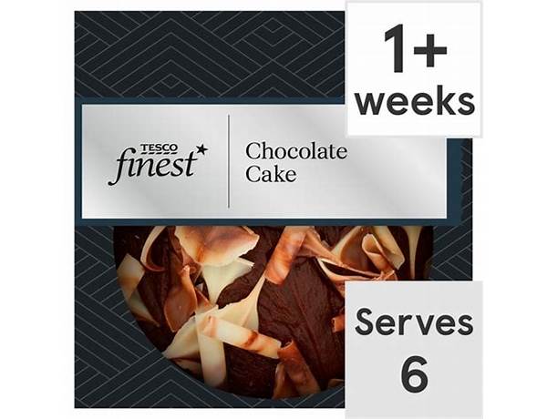 Tesco finest chocolate cake food facts