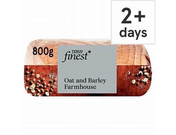Tesco finest oat and barley loaf 800g food facts