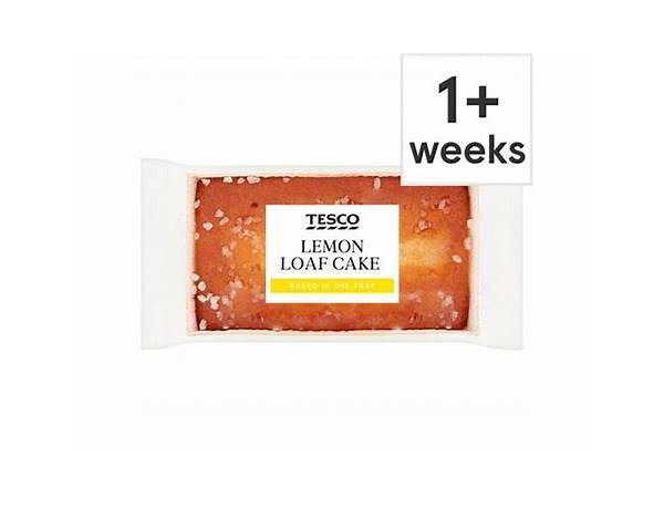 Tesco lemon loaf cake food facts