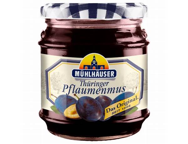 Thüringer pflaumenmus nutrition facts