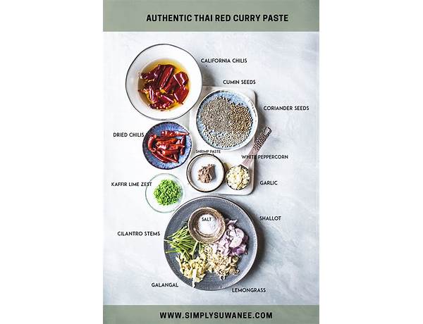 Thai curry rot paste ingredients