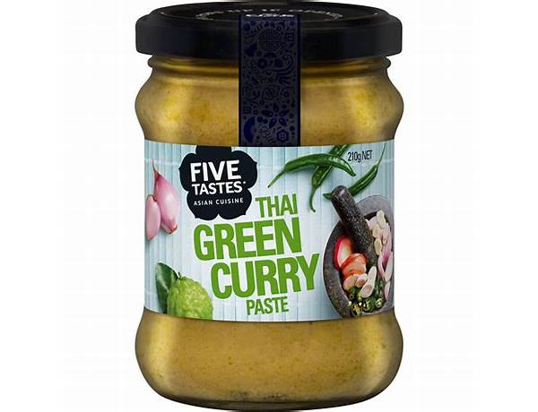 Thai premium paste green curry food facts