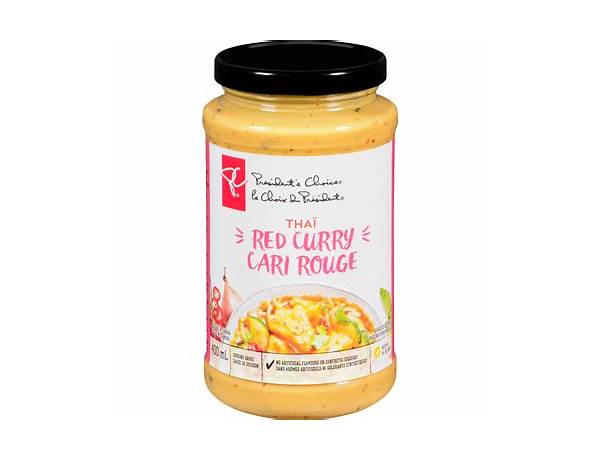 Thai red curry cooking sauce nutrition facts