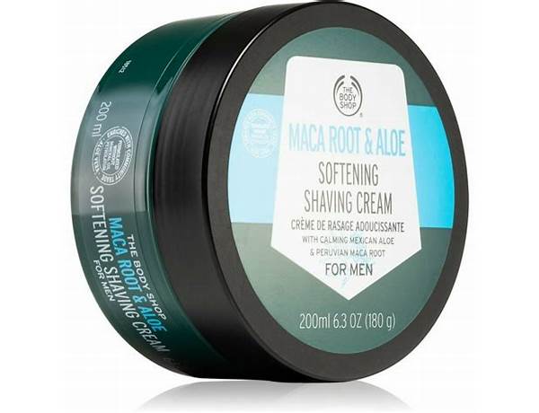 The body shop mac’s root & aloe softening shaving cream - food facts