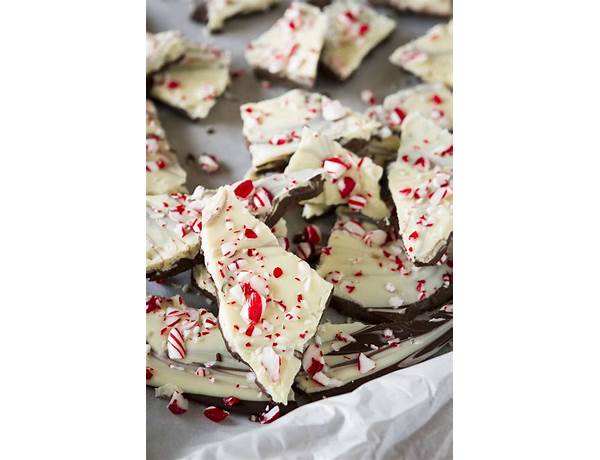 The fresh market white chocolate peppermint bark food facts