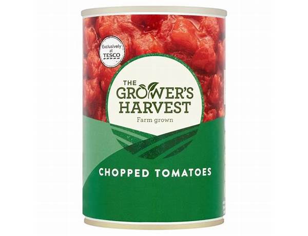 The growers harvest chopped tomatoes food facts