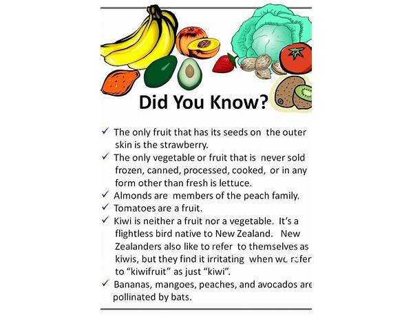 The origina food facts