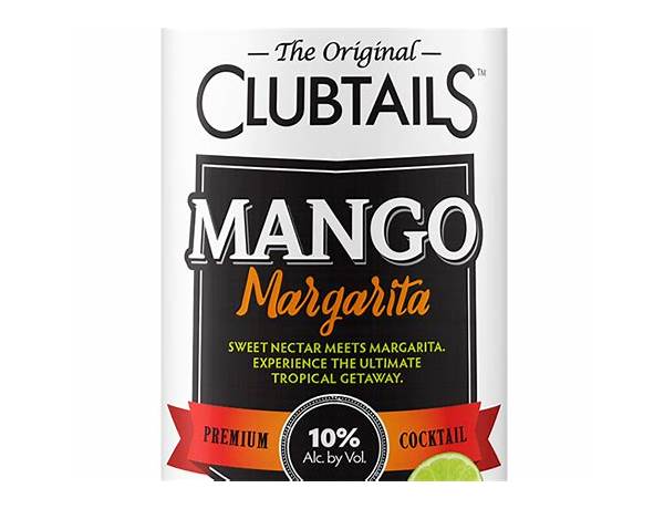 The original clubtails — mango margarita food facts