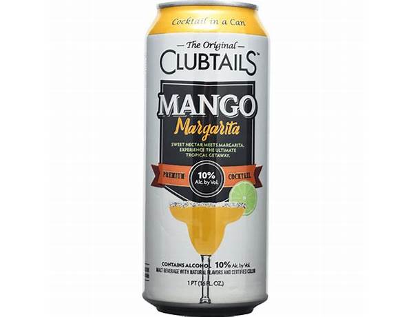 The original clubtails — mango margarita ingredients