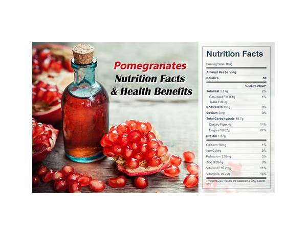 The story of pomegranate nutrition facts
