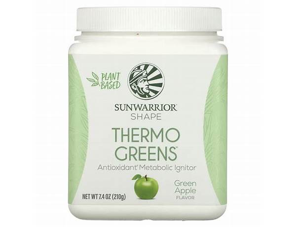 Thermo greens green apple flavor food facts