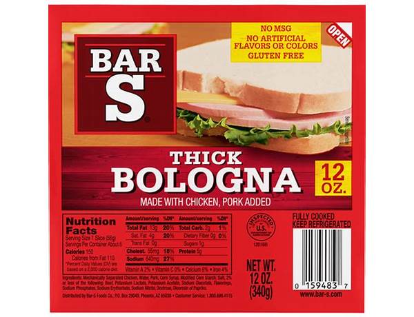 Thick bologna food facts