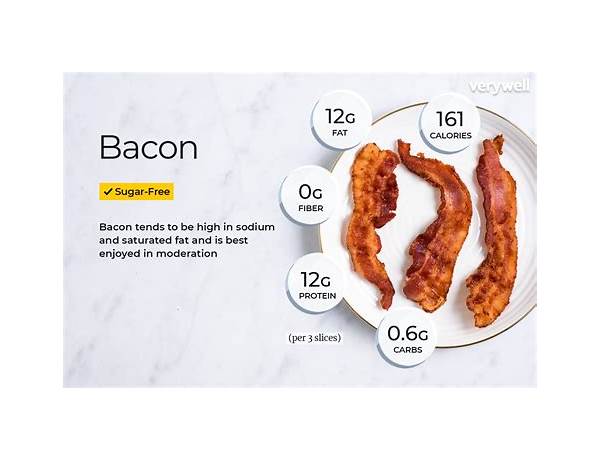 Thick sliced bacon food facts