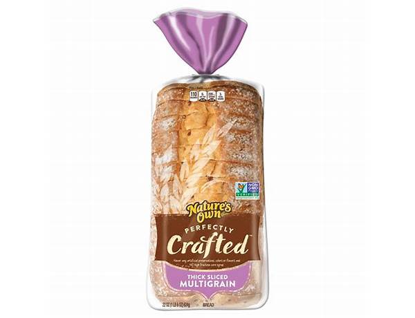 Thick sliced multigrain bread food facts