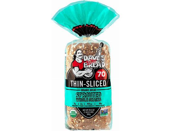 Thin slice sprouted bread food facts