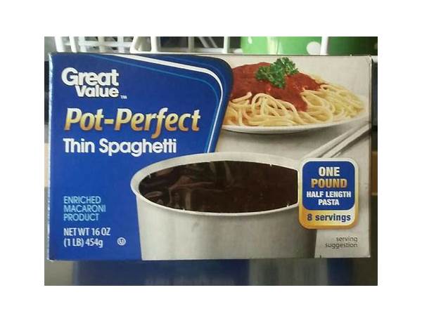 Thin spaghetti, enriched macaroni product food facts