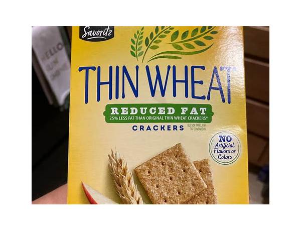 Thin wheat crackers food facts