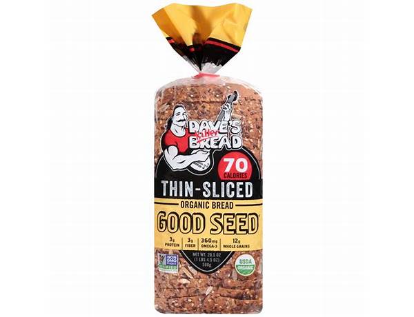 Thin-sliced organic bread good seed food facts