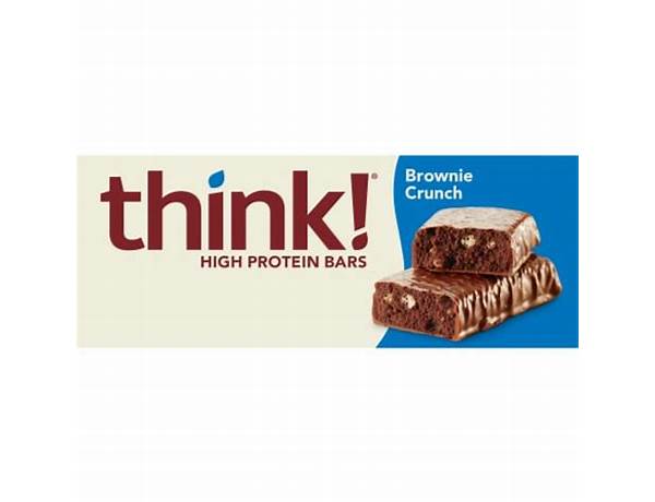 Think high protein bar brownie crunch food facts