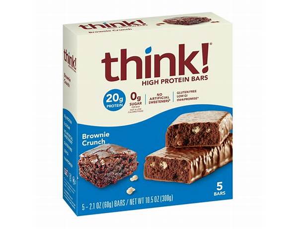 Think high protein bar brownie crunch ingredients