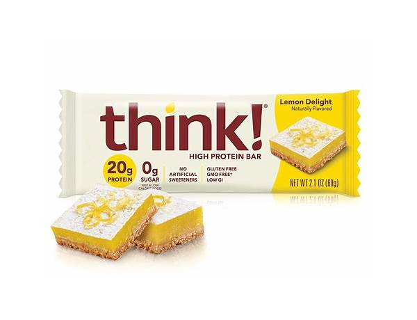 Think thin bar lemon delight food facts